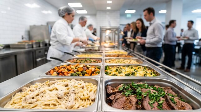 Professional cafeteria food service